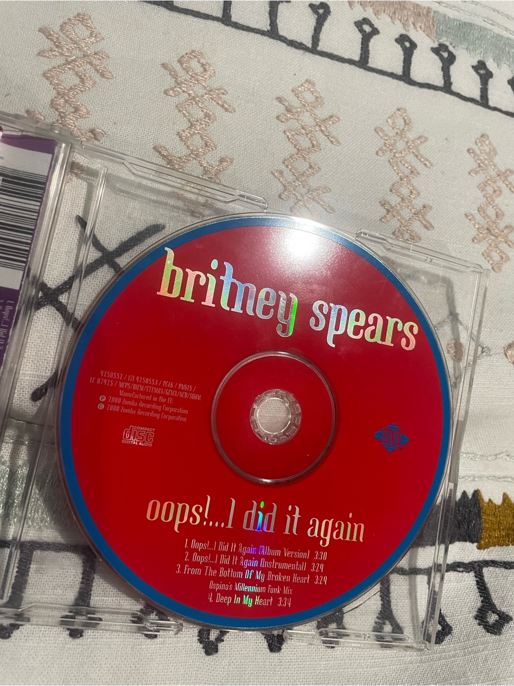 VINTAGE 2000 Britney Spears Oops!... I Did It Again CD Pop Single - Picture 3 of 7